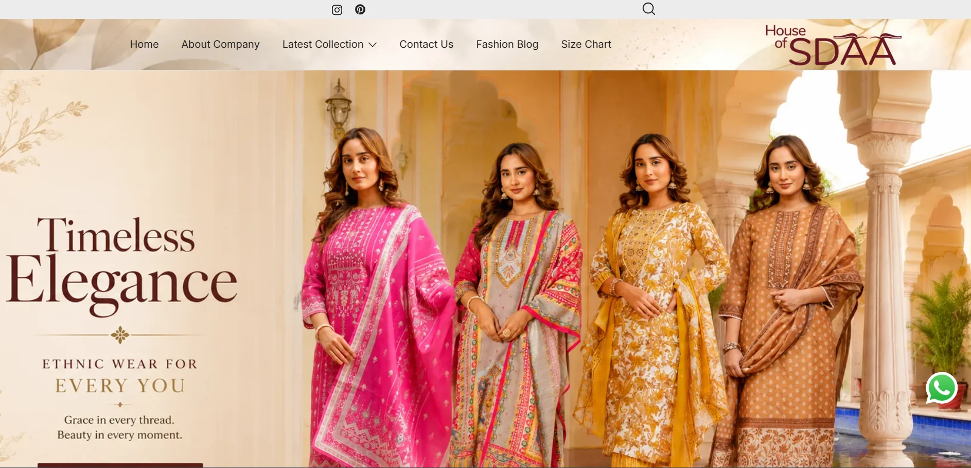 House of Sdaa Fashion Website